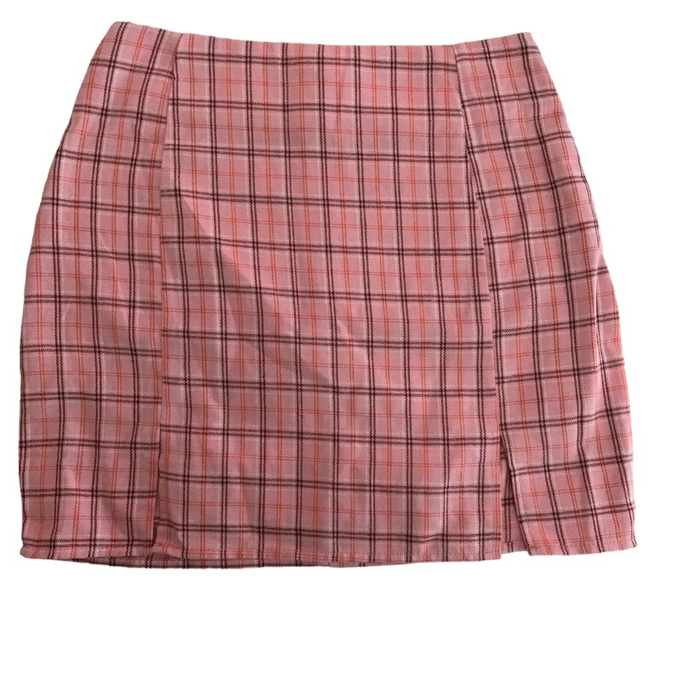 Cute- like new pink plaid skirt - size XS